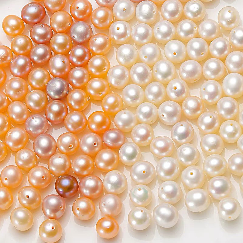Toyouths Pearl Beads for Jewelry Making, Round Loose Pearls Beads with