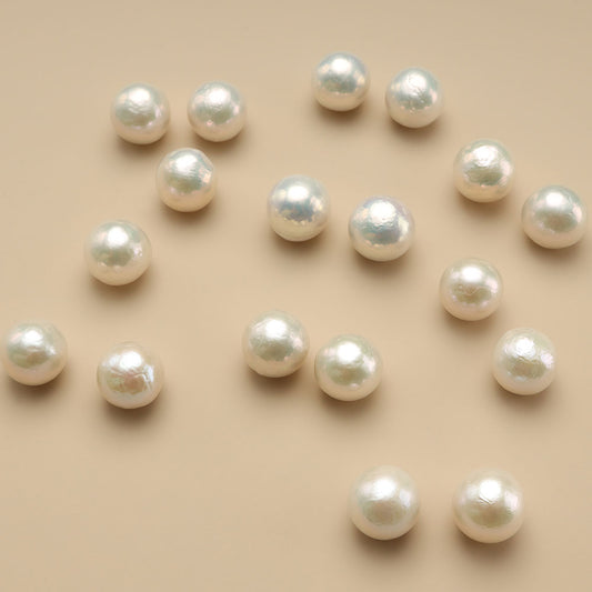 Freshwater 11-12 mm Dazzling Large Pearl Beads Set of 2 #1-1