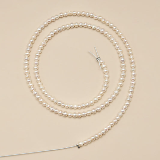 Freshwater 2.5-3mm Pearls String, Necklace Clasp as Free Gift