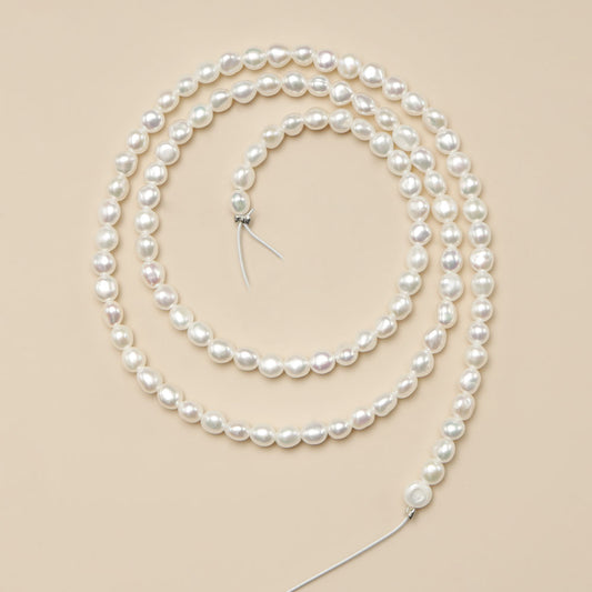 Freshwater 3-3.5mm Pearls String, Necklace Clasp as Free Gift
