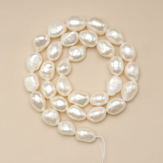 Freshwater 9-10mm Pearls String, Necklace Clasp as Free Gift