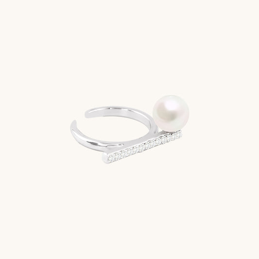 Balance Note Simple Pearl Ring