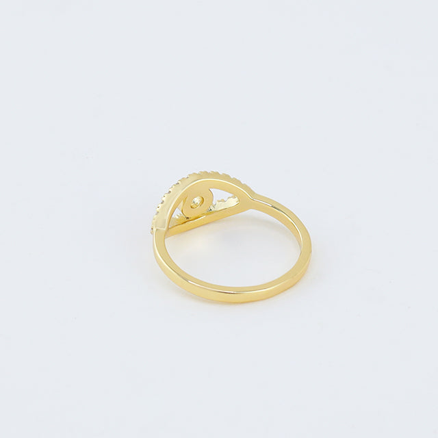 The back of eye ring.