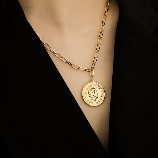 Wishing Coins Clip Chain Necklace