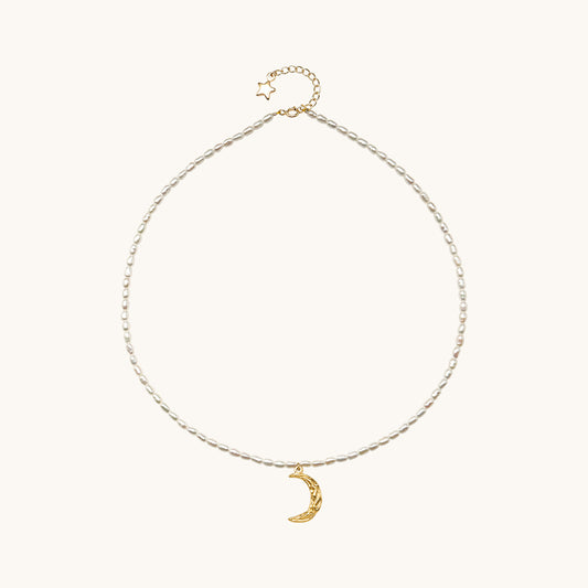 Gold Crescent Moon Necklace