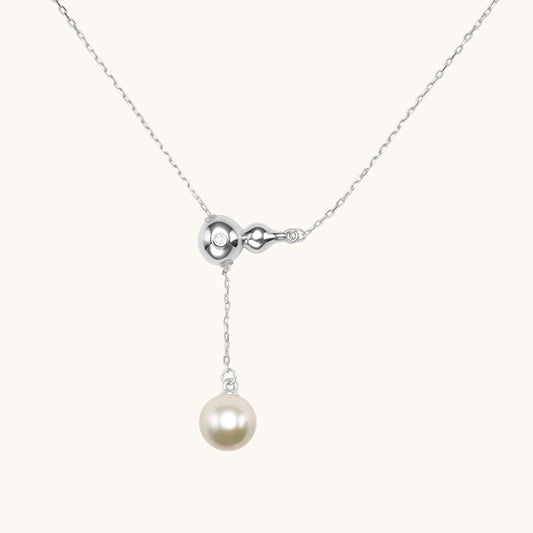 Wulu Series Adjustable Silver Pearl Necklace