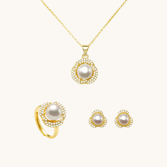Trillium Pearl Jewelry Set
