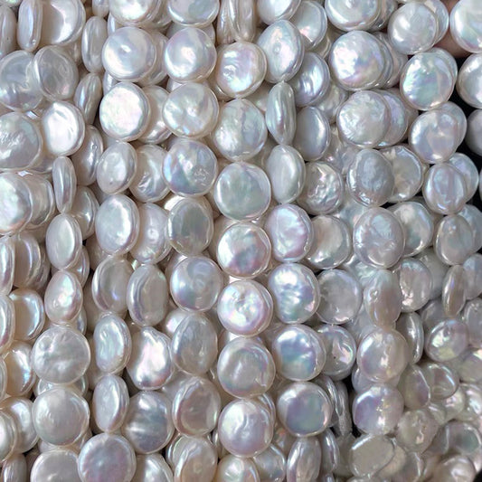 One Piece Flat Freshwater Pearl Bead