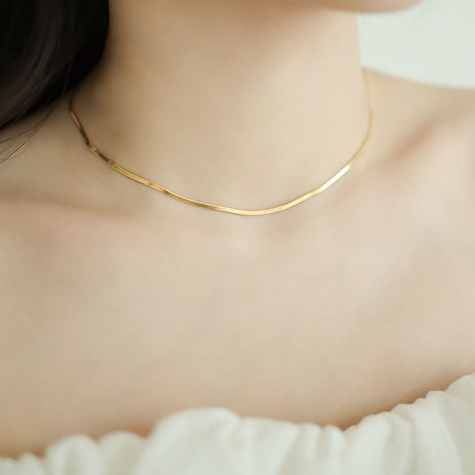 Gold Snake Chain Necklace